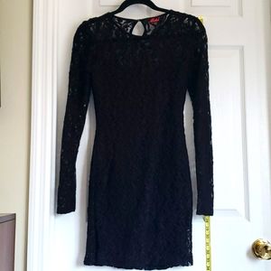 Black lace dress